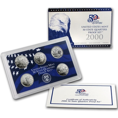 2000 USA State Quarters Proof Set